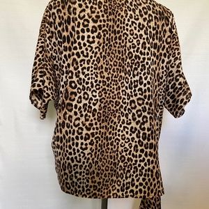Leopard Print Michal Kors Top, S, FREE SHIPPING